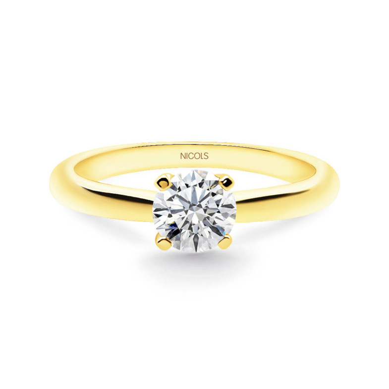 Elle Gold Gelber Ring (18Kt) mit Diamant 0.10-0.50ct