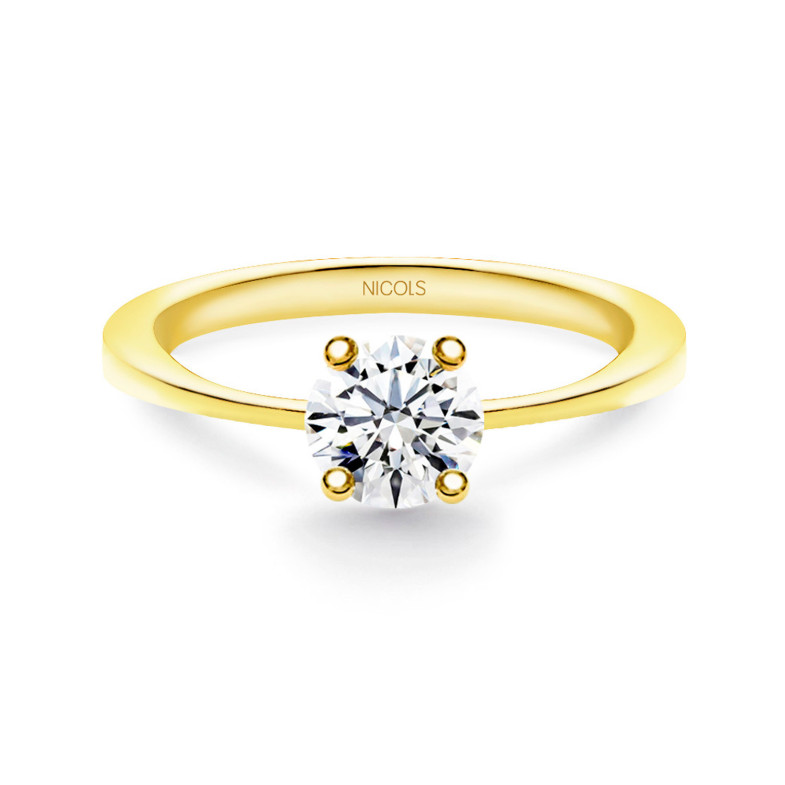 Isabella Engagement Ring Yellow Gold (18kt) with Diamond 0.10-0.50ct