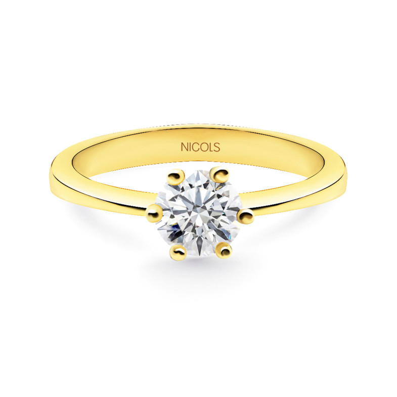 Geraldine Gelbgold (18Kt) Commitment Ring mit Diamant 0.10-0.50ct