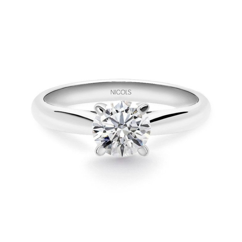 Nancy Platinum Commitment Ring mit Diamant 0.10-0.50ct