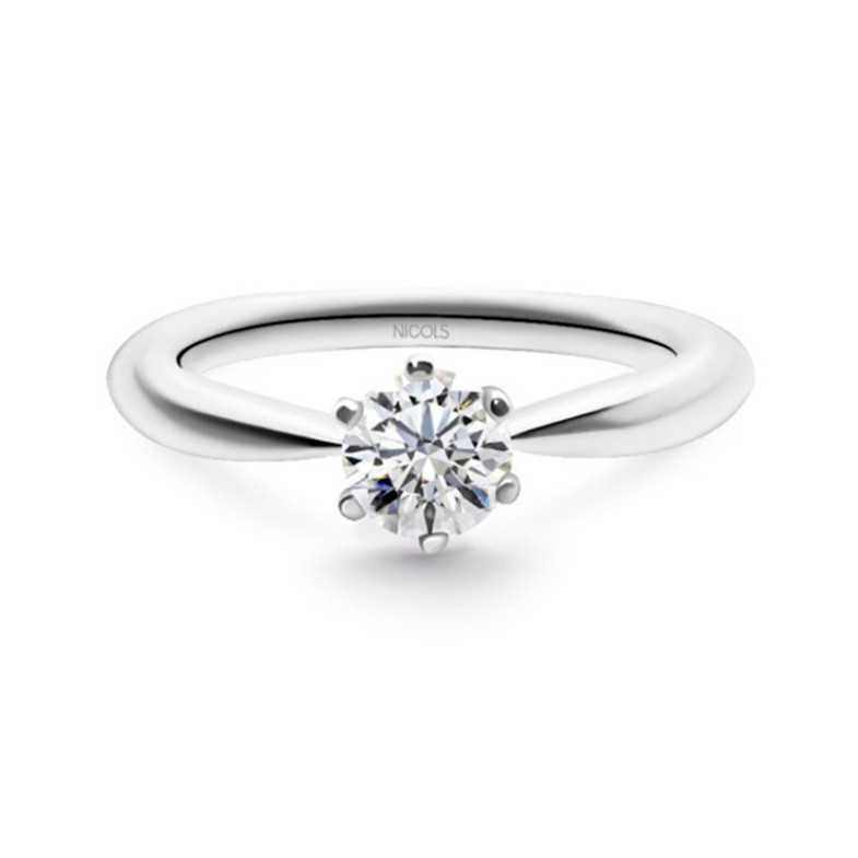 Ring Commitment ALEXIA Or blanc (18kt) avec Diamant 0.70ct 99928316111