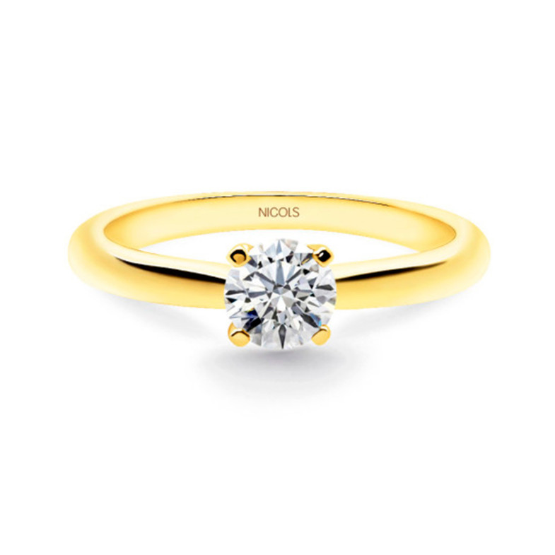 Elle ouro amarelo anel (18Kt) com diamante 0.60Ct 99928045915