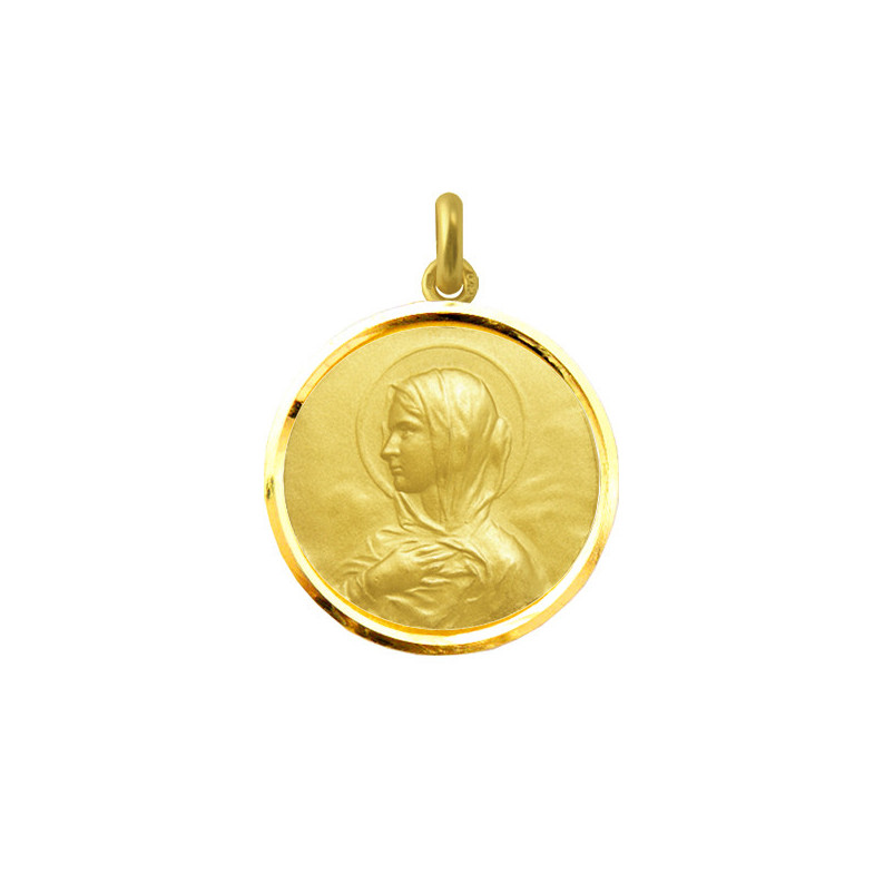 Vergine di Medaglia Mary Manto Oro 18kt Bisel 045110052