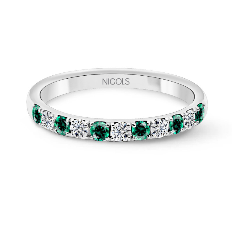 Emerald Ring weiß Gold 14711102211