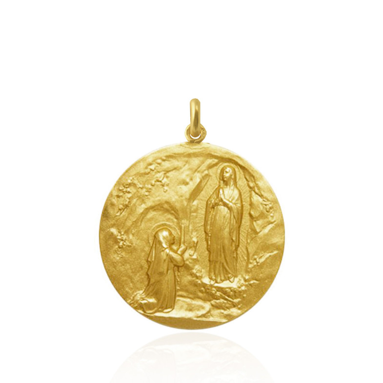 Virgin of Lourdes Medal 18kt 04515510052