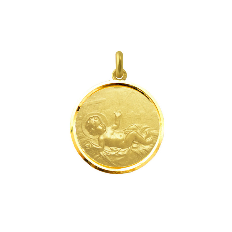 Médaille Enfant Jésus Or 18kt Bisel 04516010052