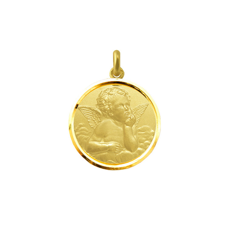 Seraphim Angel Medal 18kt Gold Bezel 04516060052