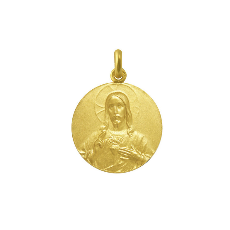 Medal Cristo Sagrado Coração de Jesus Ouro 18kt 04516500052
