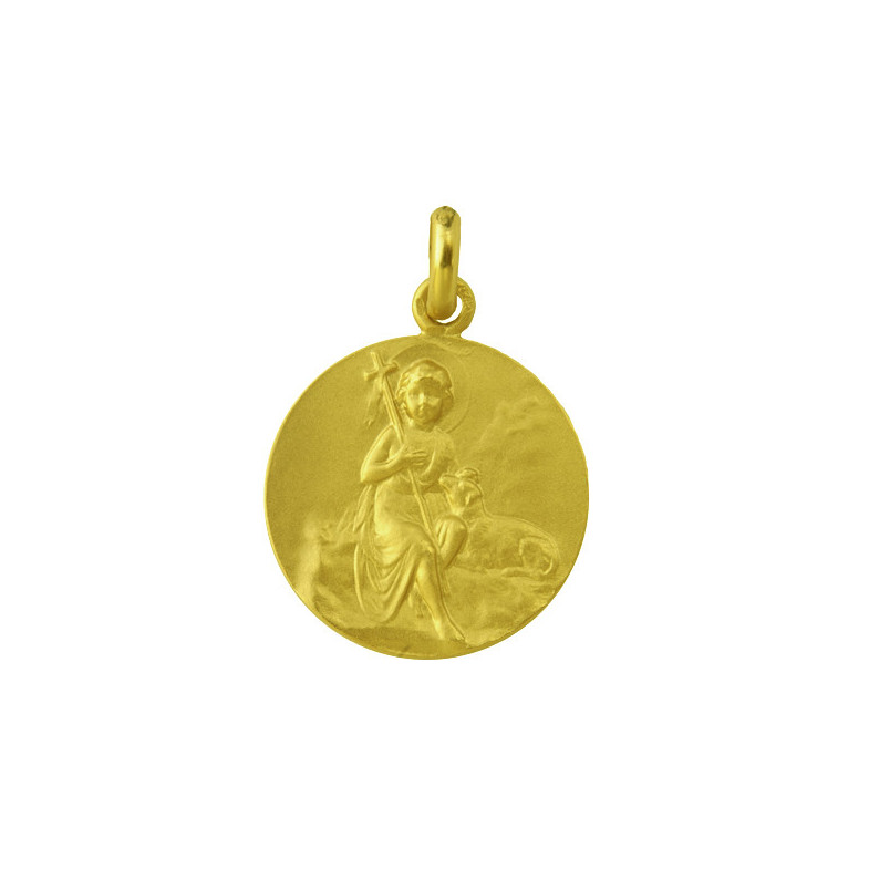 Medaille des Heiligen Johannes des Täufers, 18 kt Gold.04517080052