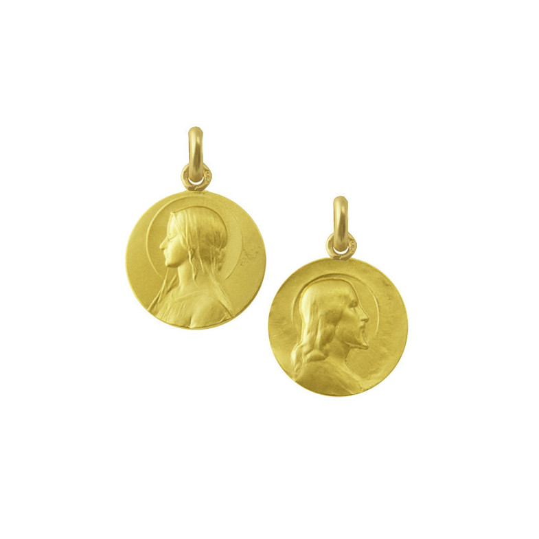 Scapular Salvador and Virgin Veil 18kt Solid. 04518020052