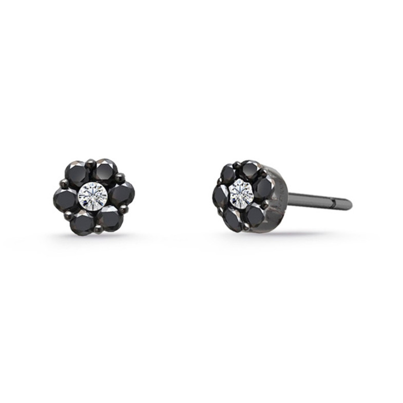 Camellia Black Diamond Earrings 0.22 20110208323