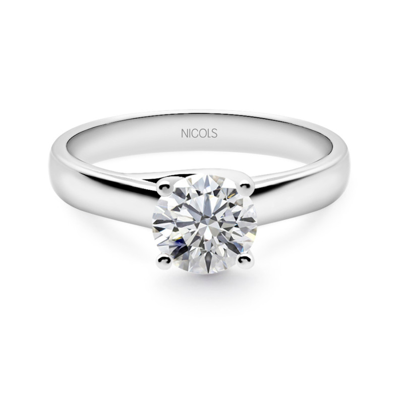 Anillo Compromiso MEGAN Oro Blanco (18kt) con Diamante 1.15ct 99928387011