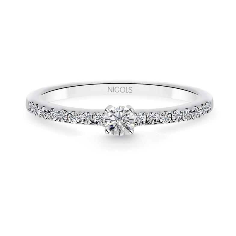 Dafne Petit Diamond Solitaire Ring 0.10 29210584911