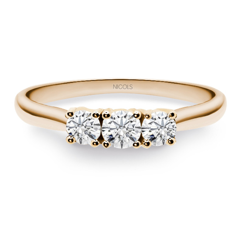 Trilogy Diamond Ring 0.65 Rose Gold 99929103219