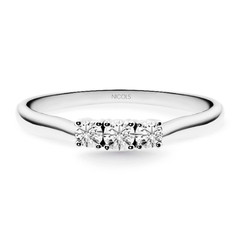 Diamants de trilogie Ring 0.41 Ct or jaune 99929105215
