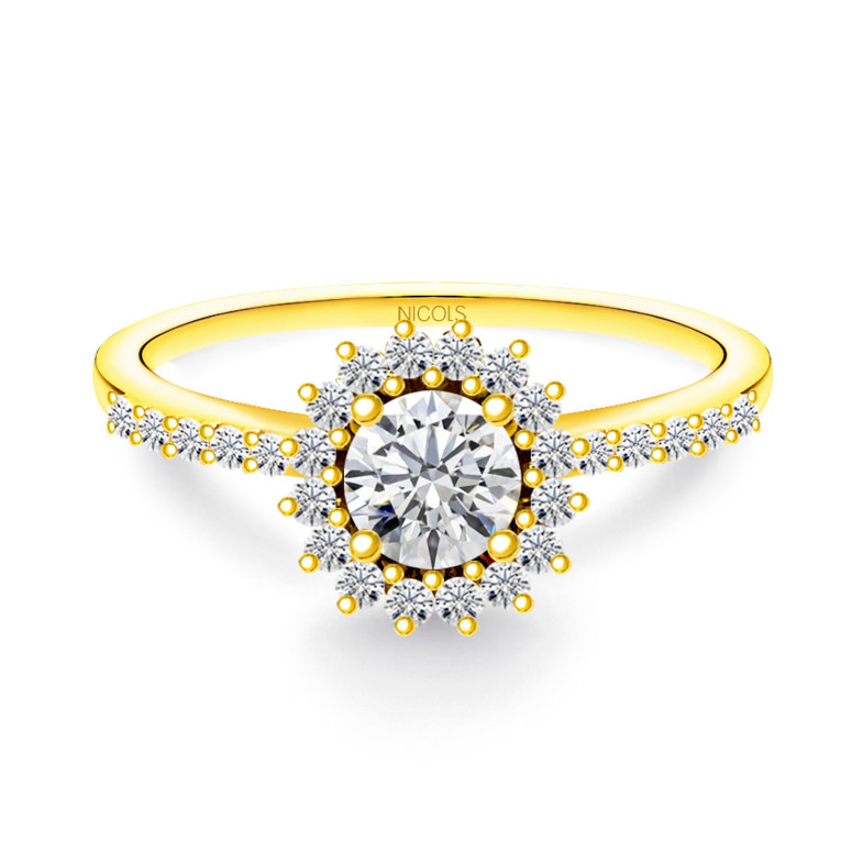 Margarita Diamond Solitaire Ring 0.30 Yellow Gold 99930178315