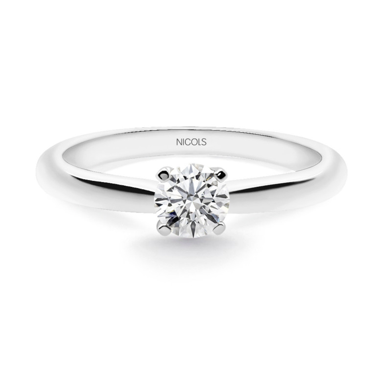 Elle Oro Blanco (18kt) Engagement Ring avec Diamond 0.65ct 99928046011
