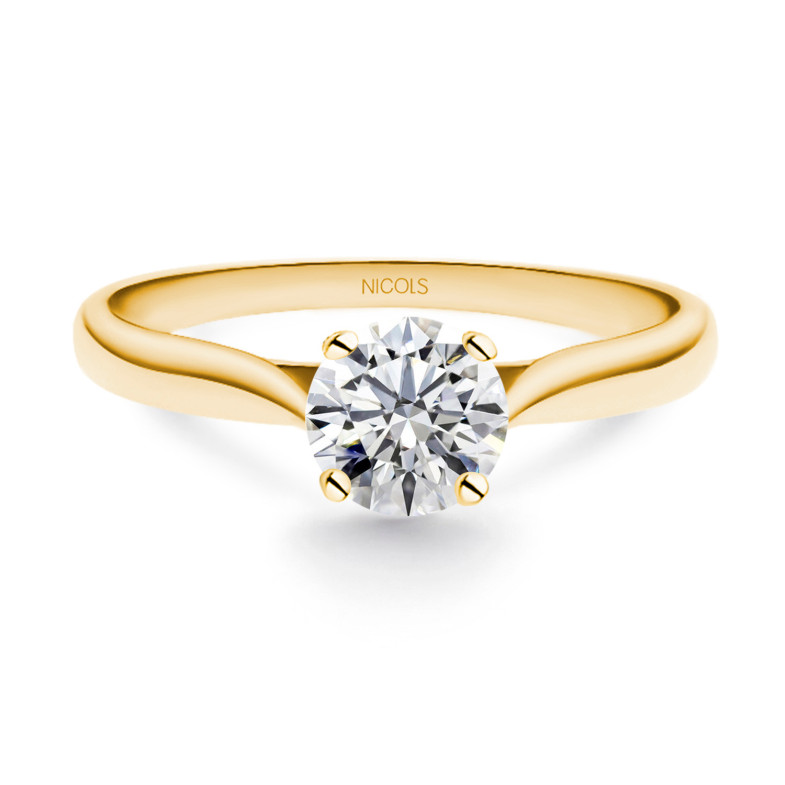 Engagement Ring 0.75 Ct Nicole Yellow Gold 99928916215