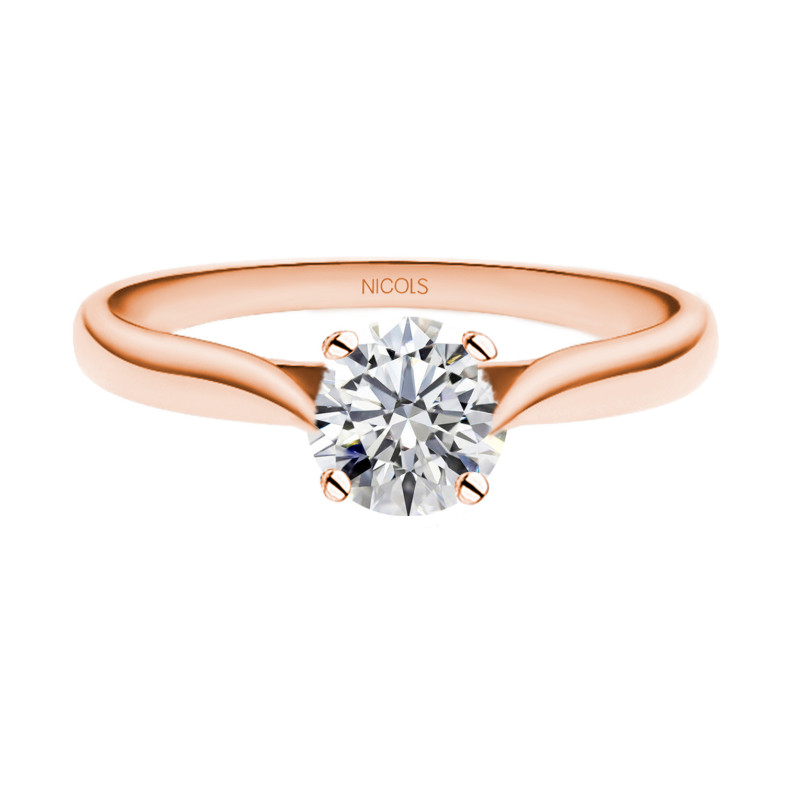 Anillo Diamante 0.75 Ct Nicole Oro Rosa 99928916219