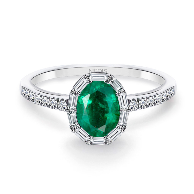 Emerald Ring 14710650013 OVAL COLOR