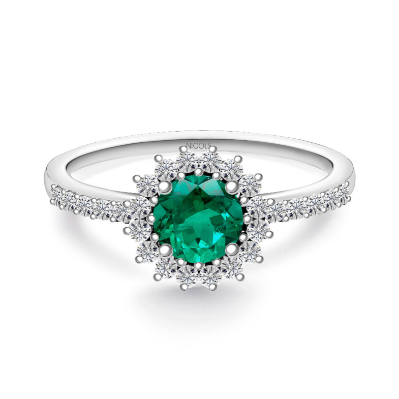 Anillo Esmeralda Margarita 0.60 99930175011