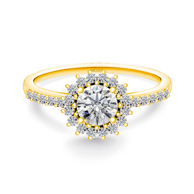 Margarita Diamond Solitaire Ring 0.50 Yellow Gold 99930178715