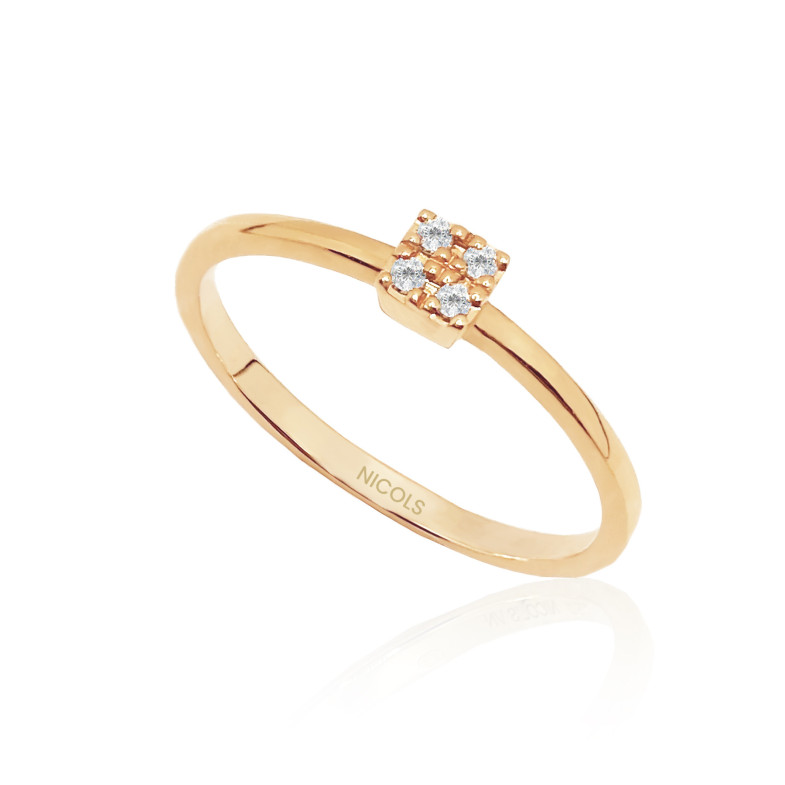 Anello Mumite Oro Rosa Diamanti 0,05 Ct 29210232211