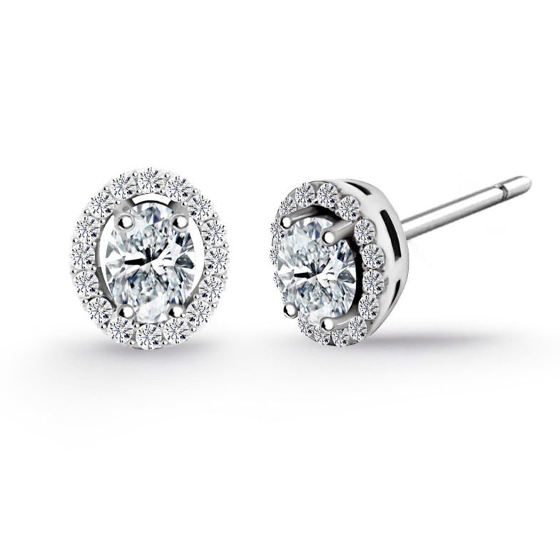 Angie Diamond Earrings Oval size 0.66 99930381021