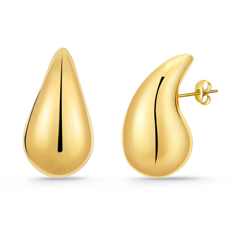 Drop Gold Earrings 20mm Nochentera 99930090220