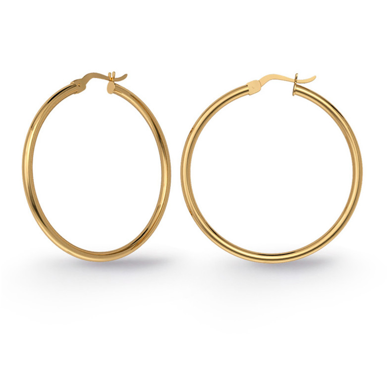 BASIC Creole Hoop Earrings GOLD 35310010120