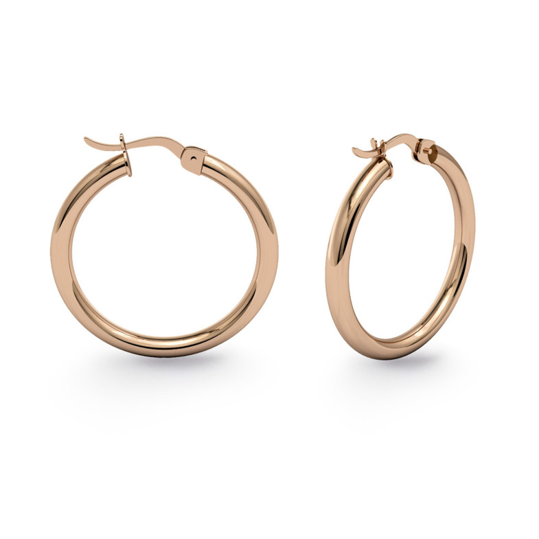 Orecchini Aro Criolla Basic Oro 20mm Oro Rosa 35310022220