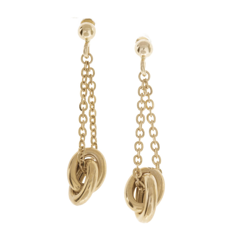 Boucles d'oreilles en or Double Circle LOVE 35210230020
