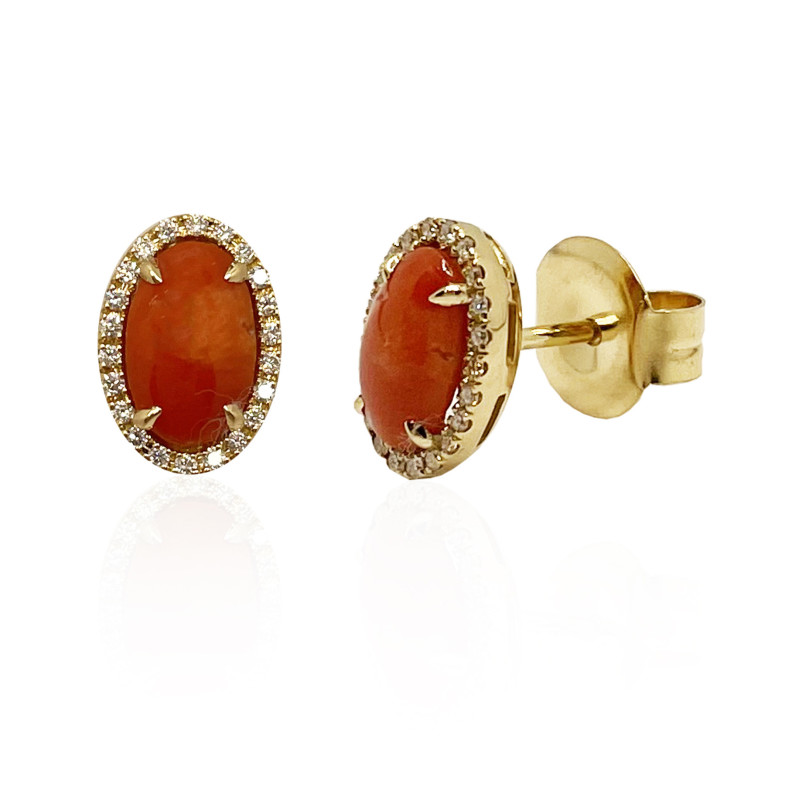 Coral Diamond Earrings RED VELVET 99929807021