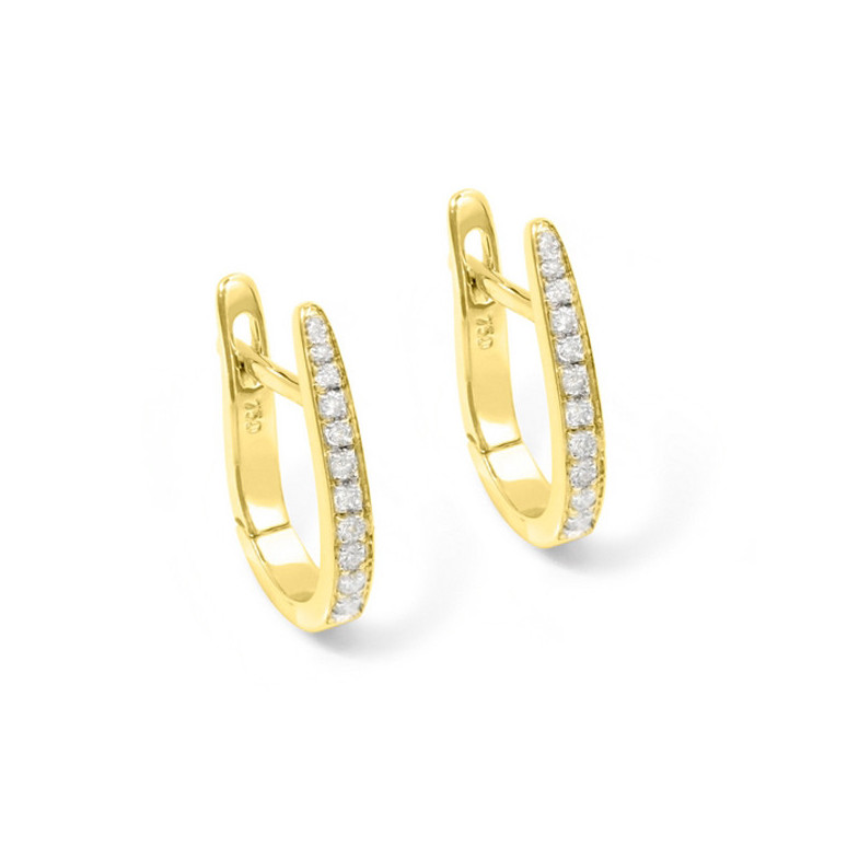 Diamond hoop earrings 14710868121 OVAL
