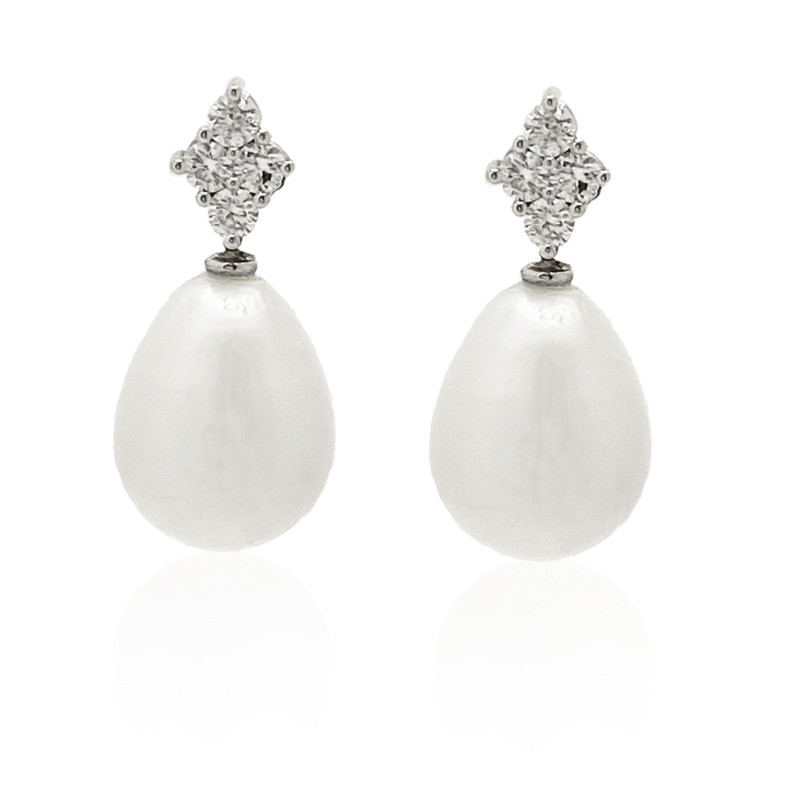 ROMBO Diamond and Pearl Earrings 99926513021