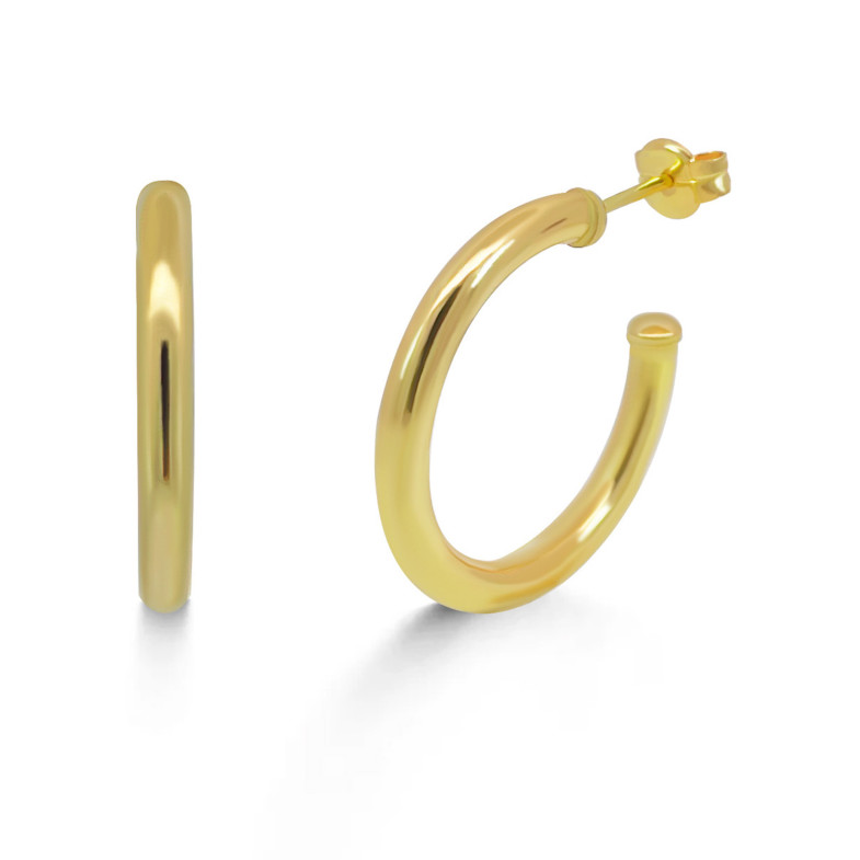Boucles d'oreilles en or jaune 25mm 36810011020