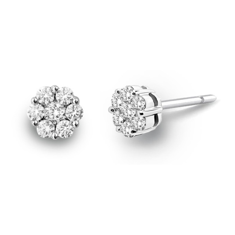 Boucles d'oreilles diamant CAMELIA 0.30 Dormilonas 14710010221