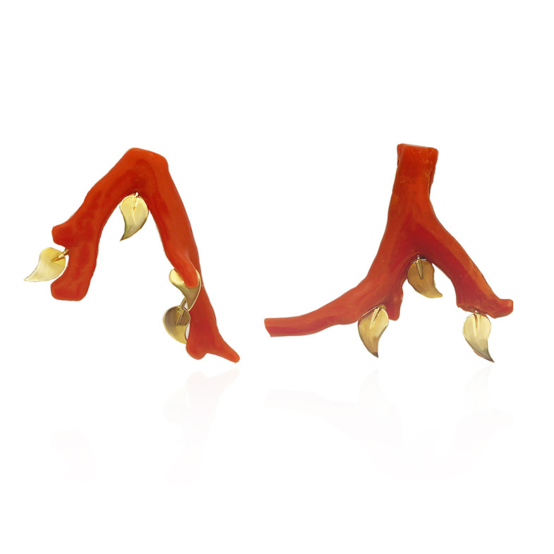 Coral earrings 99928005220 EVERYTHING RED