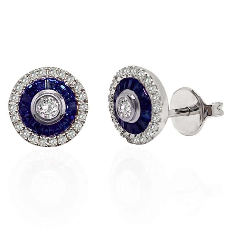 PARTRIDGE EYE Sapphire earrings 14711200221