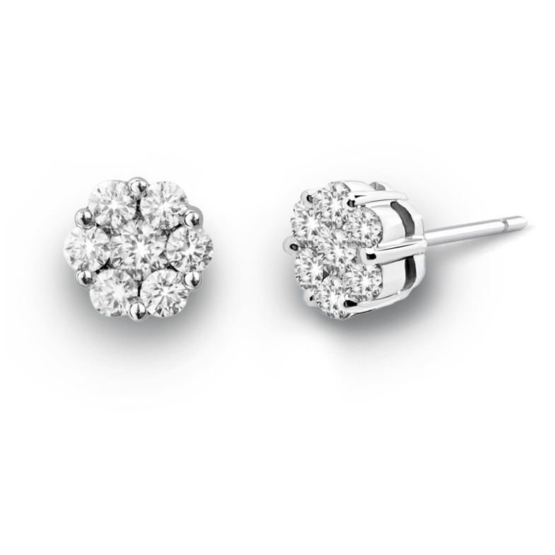 Boucles d'oreilles diamant CAMELIA 1.00 Dormilonas 14710010321