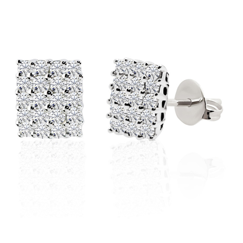 SQUARE stud earrings 19610091021