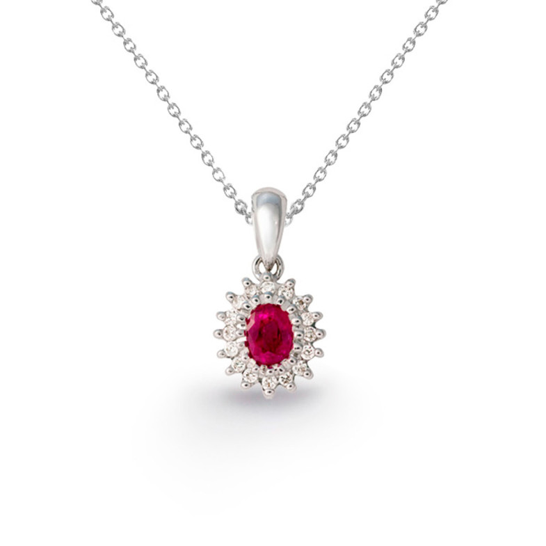 Ruby pendant 29210350141 OVAL DETAIL