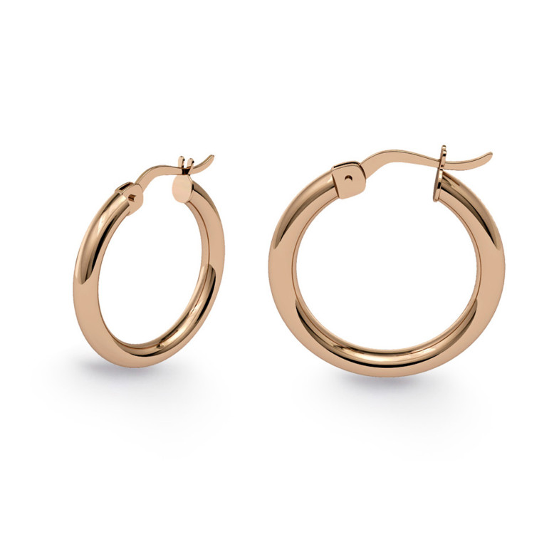Orecchini Aro Criolla Basic Oro 15mm Oro Rosa 35310012220