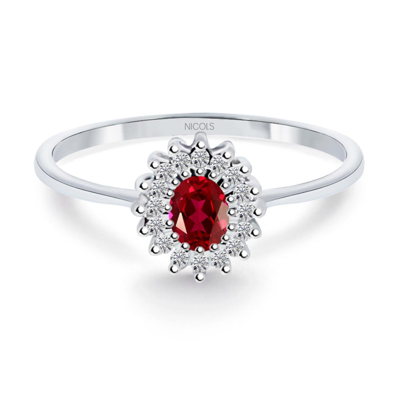 Anello Rubi DETTAGLIO OVALE 29210350111