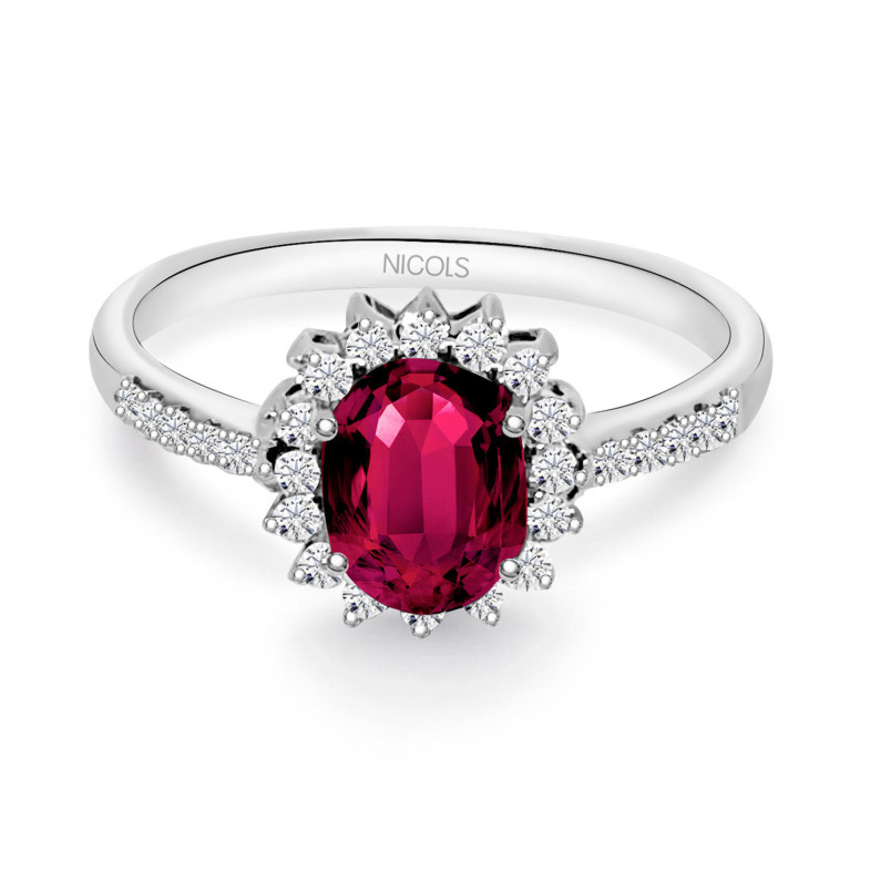 Anello Rubi Orla Dalia 0.95 14711125013