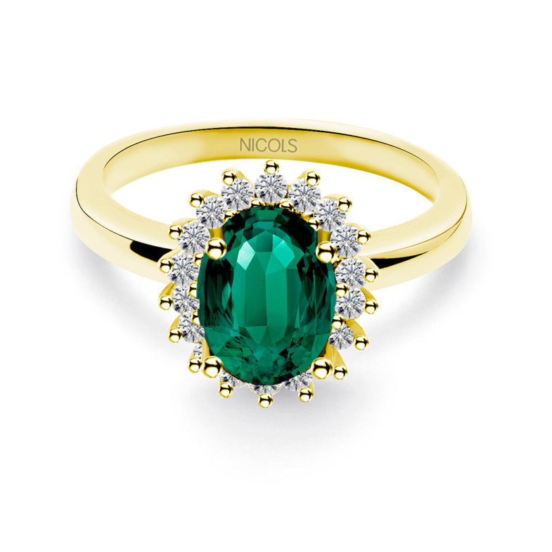 Anillo Esmeralda Dalia 1.30 Oro Amarillo 99929080215