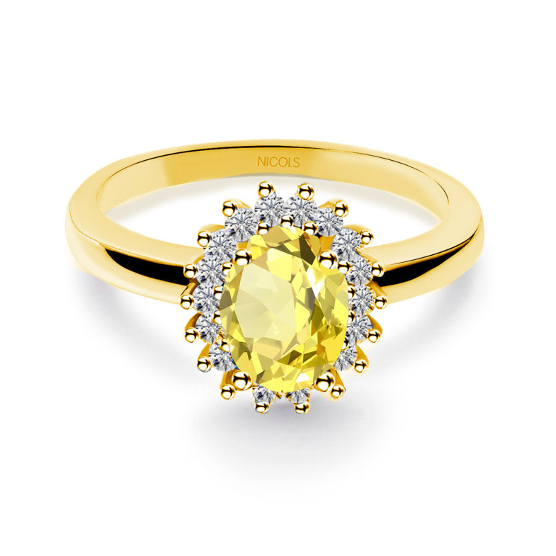 Gelber Saphirring Dalia 0.90 99929086311