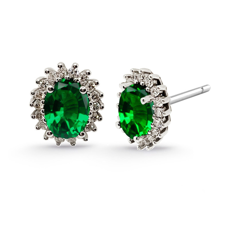 Emerald earrings Orla 2.00 DALIA 99929085221
