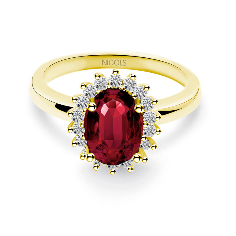 Bague Rubis Dahlia 1.30 Or Jaune 99929080015