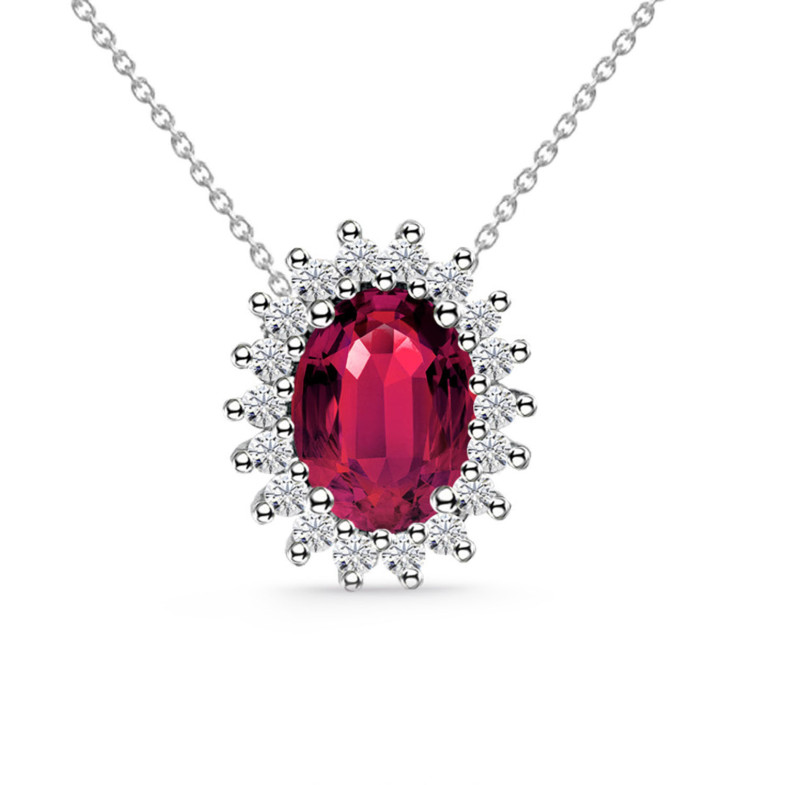 Ruby and Diamonds Necklace DALIA 1.30 99929080051